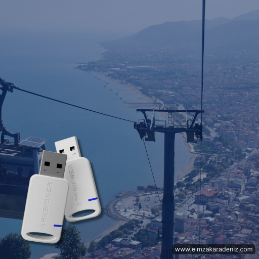 Ordu ilinde e-imza başvurusu ve dijital kimlik doğrulama sürecini anlatan görsel.