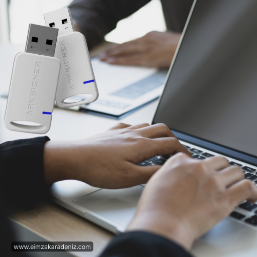 E-imza başvuru sürecini anlatan görsel