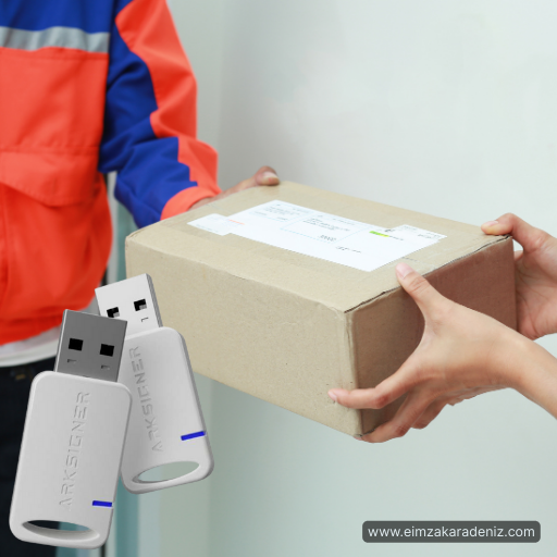 E-imza kullanan kuryeler Dijital imza atan kurye